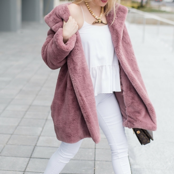 Forever 21 Teddy Coat🛍 - Picture 5 of 8